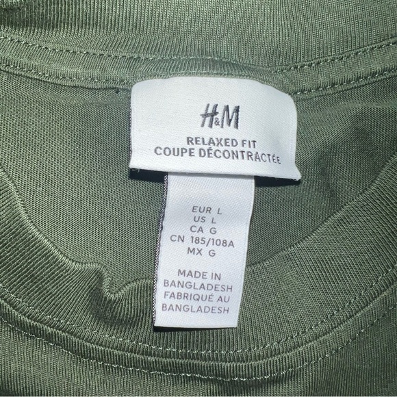 H&M Mens ‘Talk To Me’ Floral Relaxed Fit Printed Tee, L - Picture 2 of 6